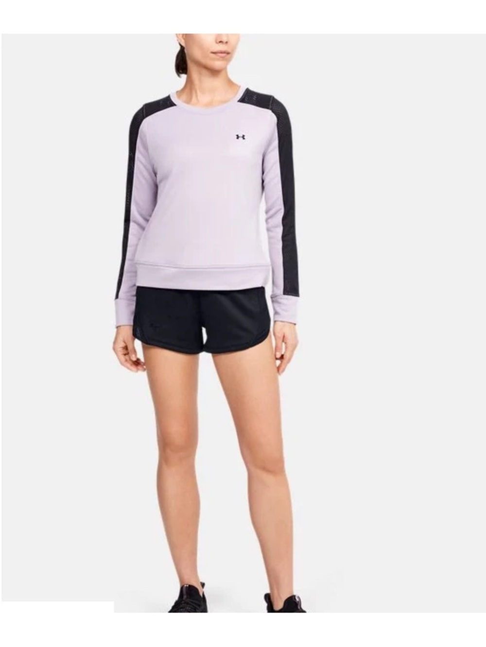 Under Armour Sweatshirt SZ Med Purple Crew Neck Pullover Loose Fit Active NWT